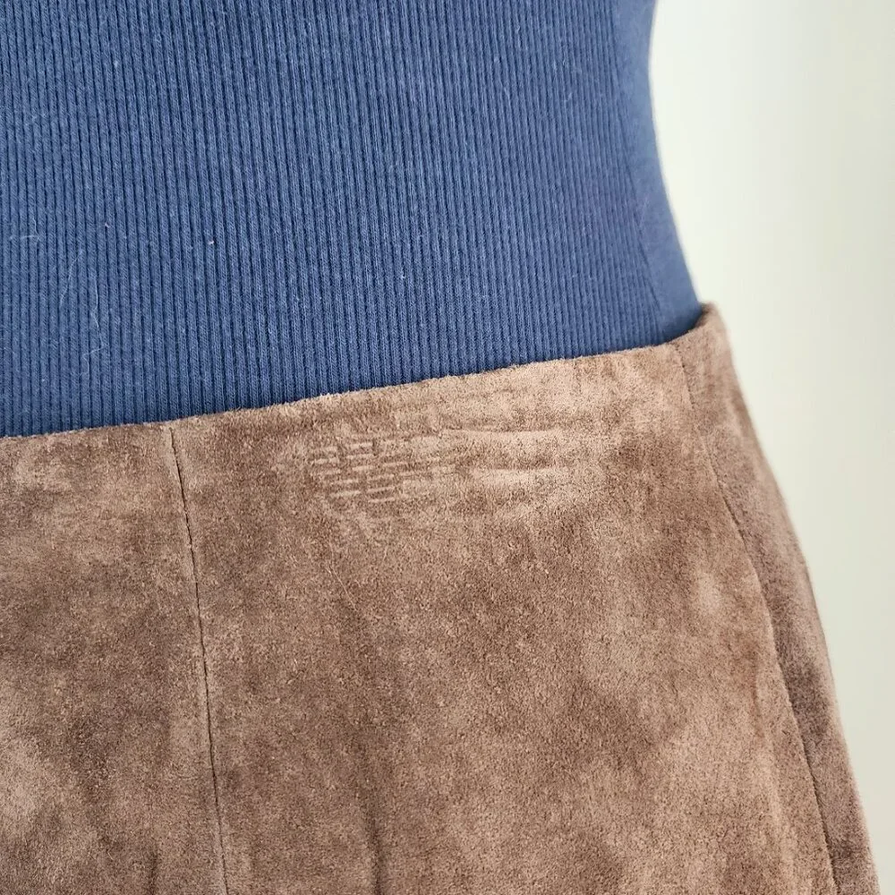 Suede Brown Skirt - Picture 8 of 16